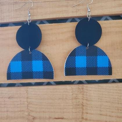 Geometric Dangle Earrings, Split Earrings, Layered..